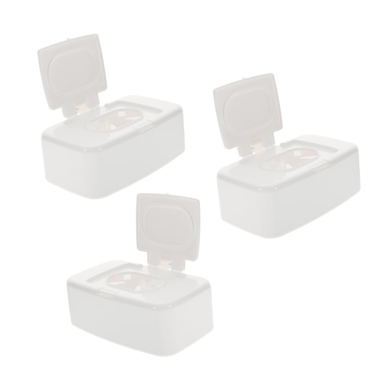 Ciieeo Lot De 5 Boîtes De Lingettes pour Bébé Distributeur De Lingettes Humides Portable Et Pratique pour Les Voyages Et La Maison 3 Pièces X 5