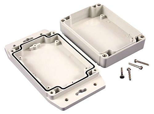 1555NF17GY - Enclosure, Watertight, Styled Lid, Industrial, 37 mm, 120 mm, 120 mm RoHS Compliant: Yes (Pack of 2) (1555NF17GY)