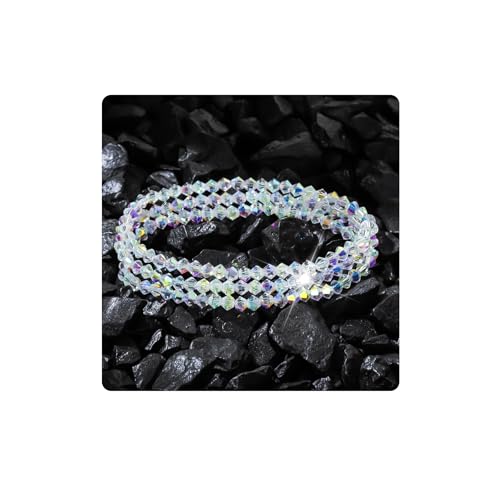 HANGINTHERE 3 Pcs 4mm Austrian Crystal Stretch Bracelets Set for Women,Boxed,Stackable Gift Bracelets for Birthdays, Mother’s Day