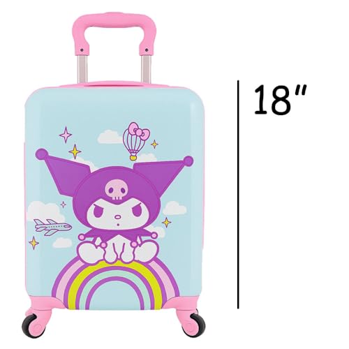 Hello Kitty Rolling Luggage for Girls Personalized Carry On Suitcase Hardshell Spinner Wheels Travel Accessory with Custom Name2