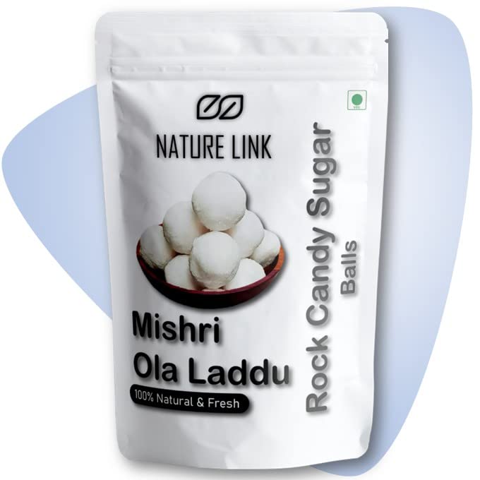 Nature Link Mishri Ola Laddu | Sugar Candy Balls (Organic Pure Natural) 200g