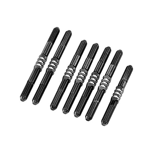 J Concepts Inc. 3.5mm Finisher Titanium Turnbuckle Set 7 Black Associated B74.2 JCO28022 Electric Car/Truck Option Parts
