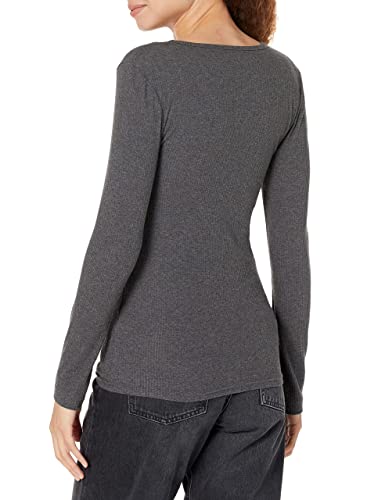 Amazon Essentials Women's Slim-Fit Long Sleeve Rib Knit Crew Neck Top Available in Plus Size Pack of 23