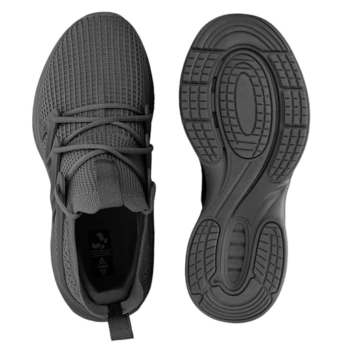 Image of Pujcs Men's Slip On Walking Shoes - Lightweight Breathable Mesh Sneakers for All Day Standing,Non Slip Shock Absorbing Athletic Footwear for Gym,Travel & Work