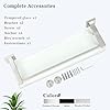 SAYAYO Estanteria Baño, Estanteria Ducha Cristal Pared Accesorios Baño Champú Organizador Baño Acero Inoxidable Soporte de Ducha de Vidrio para Baño y Cocina