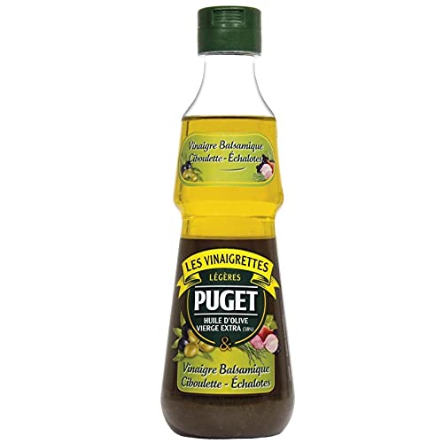 PUGET - Vinaigrette Biphasée Balsamique Ciboulette Échalote 330Ml - Lot De 4 - Offre Special