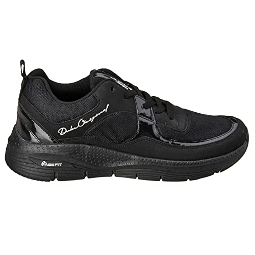 Image of Duke Mens Solid Black Sports ShoesPlatform