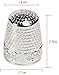 AXEN 4 Pieces Sewing Thimble, Metal Sewing Thimble Finger Protector, Accessories DIY Sewing Tool, Silver