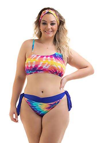 Biquíni Plus Size Tie Dye Royal Nataly-52