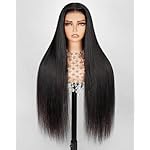 Arabella 5x6 Wear and Go Glueless Wigs Human Hair Pre Cut Lace 210% Density Lace Front Wig Human Hair 12A Real Pre Plucked Bleached Knots Upgraded Straight Wig (22inch, 5X6 Glueless Wig)