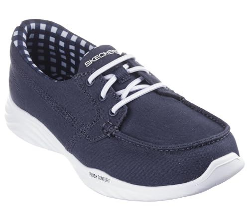 Skechers Damen Boat Shoe Bootsschuh, Marineblau/Weiß, 37.5 EU