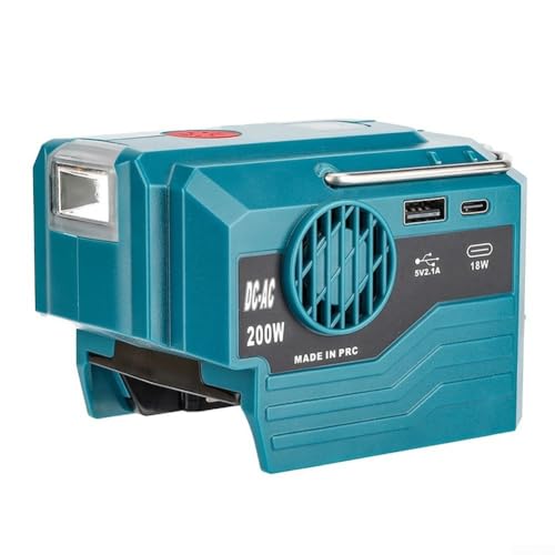 Generador inversor de potencia fiable de 200 W con compatibilidad de batería Bosch de 18 V, fuente de energía conveniente para cualquier ocasión (BS-220V)