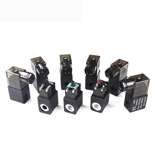 Bobine solénoïde AC220V noire pour électrovanne pneumatique 4V210-08 - 6