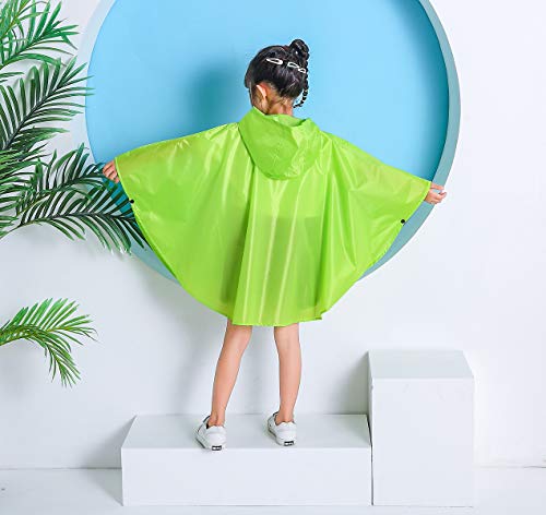 Image of Freesmily Kids Cute Raincoat Waterproof Rain Poncho Jacket Coat for Girls Boys