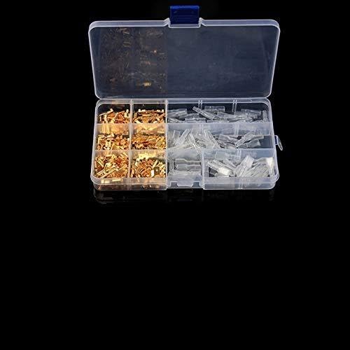 Bornes isolées fil électrique frisure et assortiment connecteurs spade 2.8 à 6.3mm
