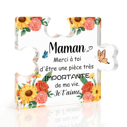 Cadeau Fete des Meres Idee Cadeau Maman Cadeau Pour Maman Original Cadeau Anniversaire Maman Cadeau Jeune Maman Cadeaux Maman Acrylique Cadeaux Pour Sa Maman Cadeau Saint Valentin Cadeau Noel Maman
