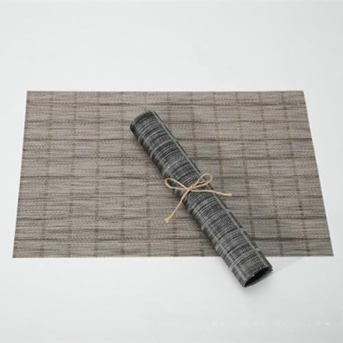 Sets de table motif treillis tissé durable et antidérapant de qualité - 3