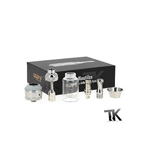 Aspire Nautilus BDCC im Set mit 2 Dual Coil Verdampferköpfe 1,6 und 1,8 Ohm, wechselbarer Pyrex-Glastank, Cone und… – Bild 4