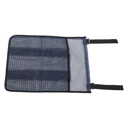 Bolsa de almacenamiento para zapatos transpirable azul con malla y correa ajustable
