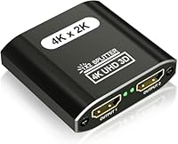 IVIVTOR HDMI Splitter 1 in 2 Out - 4K Aluminium hdmi-verteiler 1-in-2 Out für 2 Monitore Gleichzeitig unterstützt HDCP 1.4 3D UHD 1080P für HDTV Laptop PC - Nur Spiegelmodus kein erweiterter Modus