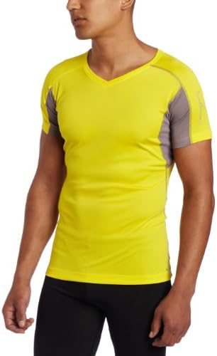Salomon (Large, Bright Yellow/Paloma) - Salomon Women's Trail IV Tee