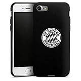 DeinDesign Silikon Hülle kompatibel mit Apple iPhone 7 Case schwarz Handyhülle FC Bayern München Wappen FCB