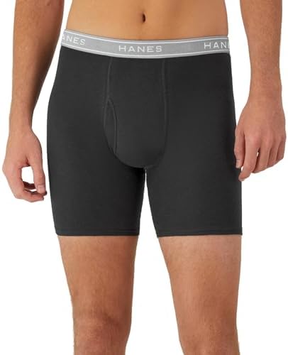 Hanes Mens Underwear Briefs, Cool Dri Moisture-wicking Cotton No-ride-up For Men, Multi-packs Available Boxer, 6 Pack - Assorted, XX-Large US