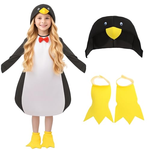 DEZEXHOM Penguin Costume Animal Funny Cute Outfit Fancy Dress for Halloween, Cosplay, Carnival & Party Events (Large)