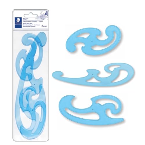 STAEDTLER Mars Professional French Curve Design Ruler Set for Pattern