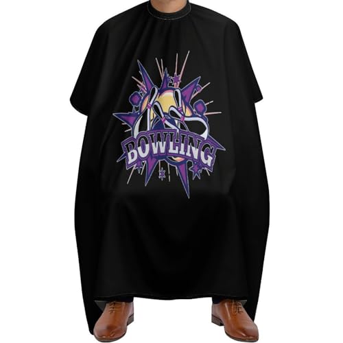 Bowling Ball Hair Cutting Cape for Men Women Waterproof Barber Cape Adjustable Salon Haircut Capes