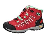 Brütting Chaussures de Course pour Fille Expedition Kids High Cross - - Rose, Vert Menthe, Blanc, 31 EU