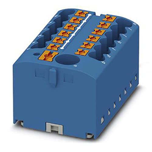 PhoenixCONTACT PTFIX 6/12X2,5-G BU Verteilerblock, Grundklemme mit Einspeisung, Push-in, 13-Polig, Blau (8 pcs.)