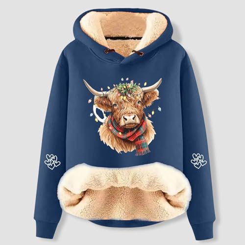 Sweat à capuche vache polaire idéal pour cocooning à la maison