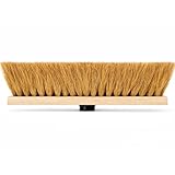 FIBRES DE COCO NATURELLES & RÉSISTANTES: Fibres végétales robustes assurant un balayage efficace des poussières et débris, même sur sols rugueux et surfaces difficiles.