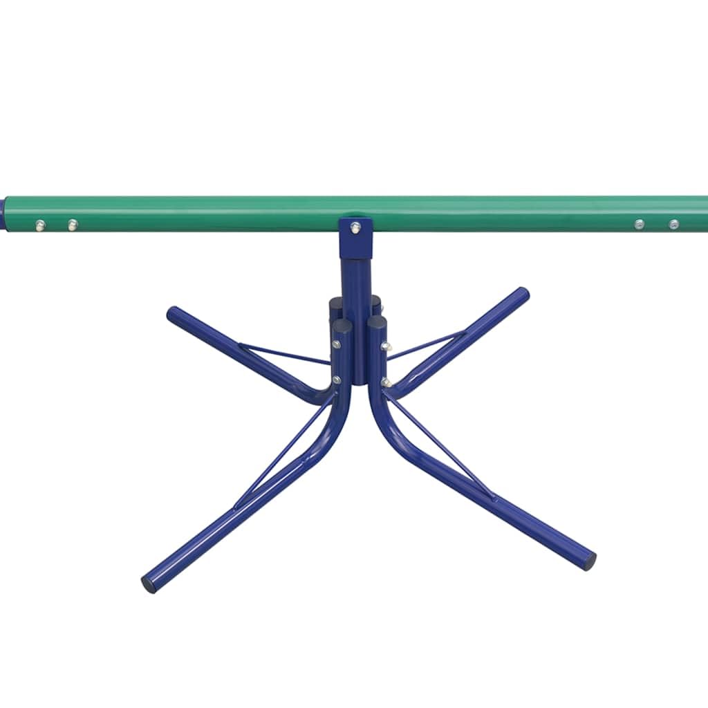 dondolo girevole a 360 gradi in acciaio e plastica, 182 x 60 cm, per bambini dai 3 ai 10 anni, dispositivo per parco giochi all'aperto per giardino, terrazza, parco, con sedili ergonomici e