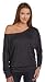 Bella Ladies Elizabeth Long-Sleeve dolman sleeves Top, dark grey heather, Medium