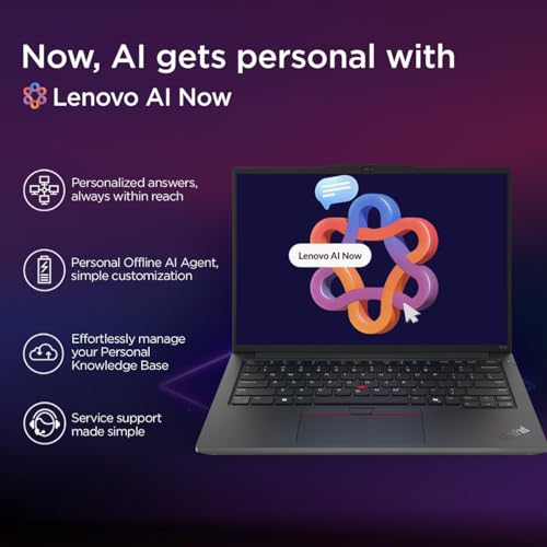 Image of Lenovo ThinkPad E14 AI PC Intel Core Ultra 7 155H | Copilot Key | 16GB RAM | 1TB SSD | 14 inch WUXGA IPS 300 Nits | Win 11 + Office 2024 | Backlit | Fingerprint | 1.42 kg | 1Y Onsite | Black - 21M7S0SG00