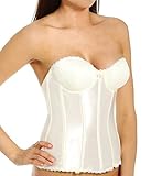 Va Bien Women's Plus Size Smooth Satin Hourglass Bustier