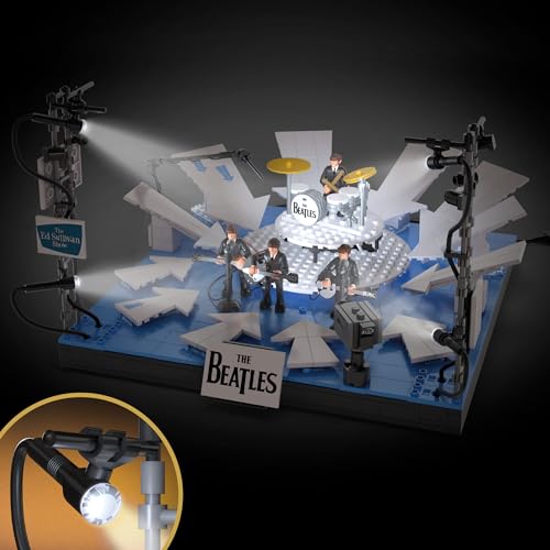 MEGA « Mesdames et messieurs, les Beatles ! » Jouet de construction à collectionner de 681 pièces avec 4 figurines articulées des membres du groupe et lumières LED, coffret pour les collectionneurs - Les Beatles, Paul McCartney, John Lennon, RIngo Starr, George Harrison MEGA « Mesdames et messieurs, les Beatles ! » Jouet de construction à collectionner de 681 pièces avec 4 figurines articulées des membres du groupe et lumières LED, coffret pour les collectionneurs – Image 3