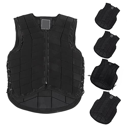 Pilipane Reitweste für Erwachsene, Stoßdämpfende Sicherheitsweste mit Steißbein-Schutz, Leichte & bequeme Protektorweste aus Nylon, Ideal für Reittraining & Pferdesport (S)