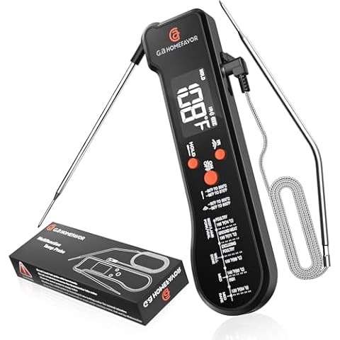 G.a HOMEFAVOR 3-in-1 Digital Meat Thermometer Cover