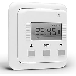 Simu Motores Persianas Simu Relax - Reloj temporizador para motores de persianas blanco