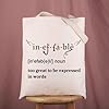 LEVLO G-Omens Inspired Tote Bag Inefffable Crowlley and Aziraphalle Comedy TV Show Fans Shopping Bag (inefffable tote bag 3uk) #4