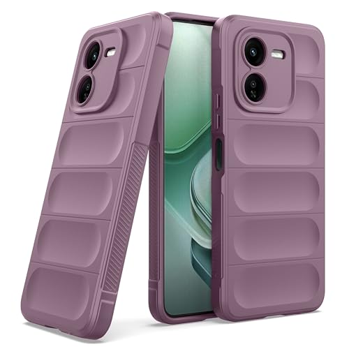 Image of amazon basics Back Case Cover for iQOO Z9x 5G | Compatible for iQOO Z9x 5G Back Cover | Liquid Silicon Magic Case with Camera Protection | Lavender