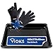 Produktbild VIOKS Backblech Set - Backblech 46 x 37 cm Ersatz für Tiefes Backblech Beko 460x370x40 mm 219440101 & 2x Backhandschuhe Ofenhandschuhe Silikon - Backofen Zubehör
