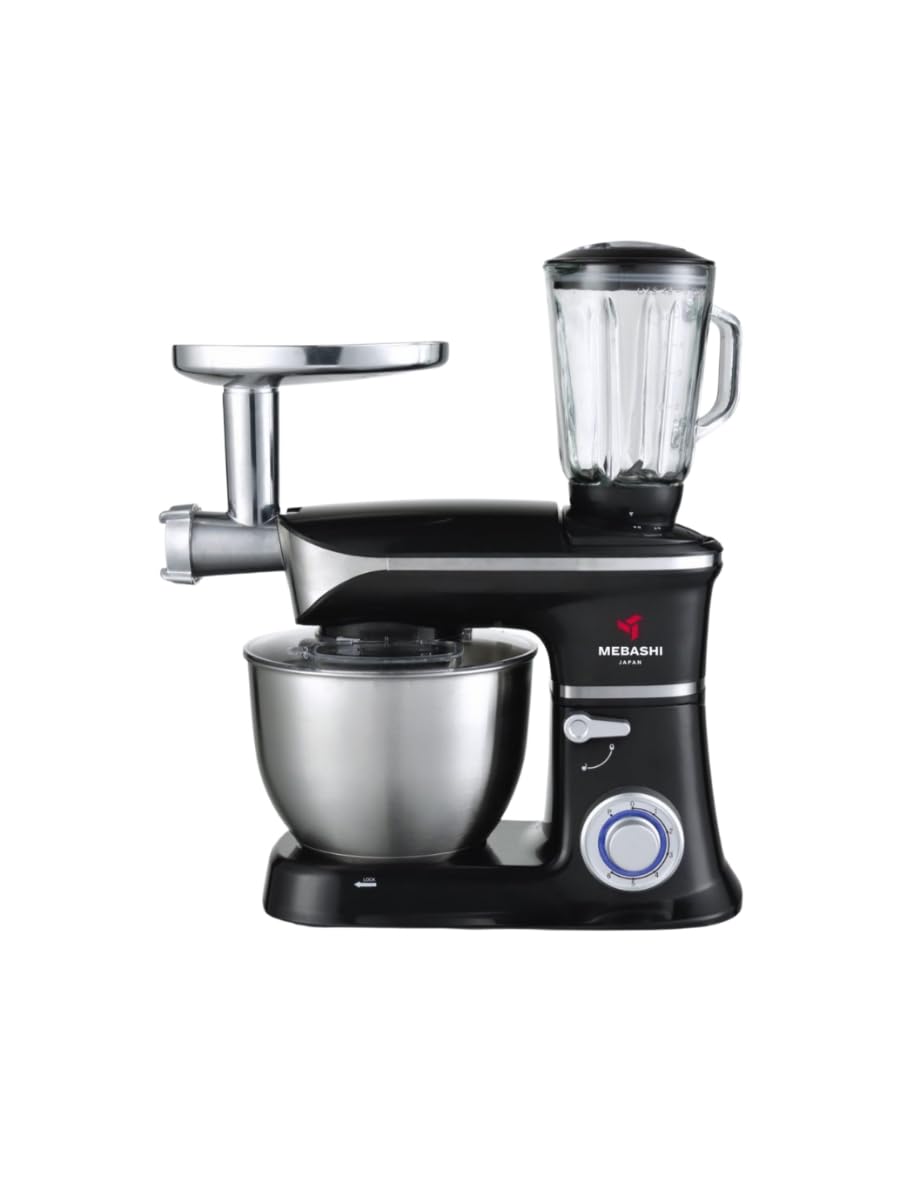 Buy MEBASHI 3in1 Stand Mixer, 6.5 L Stainless Steel , 1.5 L Glass
