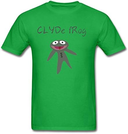WANLI Customize Men's Clyde Frog T-Shirts bright green XX-Large