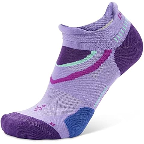 Balega Ultraglide Cushioning Performance No Show Athletic Running Socks for Men and Women (1 Pair), Lavender/Charged Purple, Small Cover
