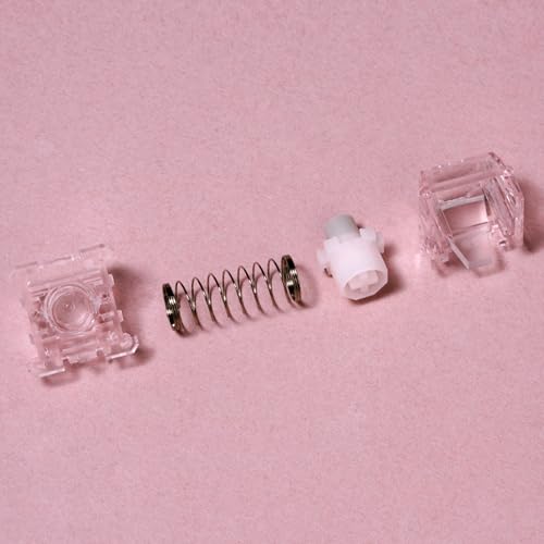 Image of OOCTPK Chilkey WS Flux HE Hall Effect Switches: Linear Factory Pre-Lubed Magnetic Keyboard Switches, Freely Setting Pre-Travel Key Switch for Rapid Trigger HE Gaming Keyboard (15 Pcs, Pink)
