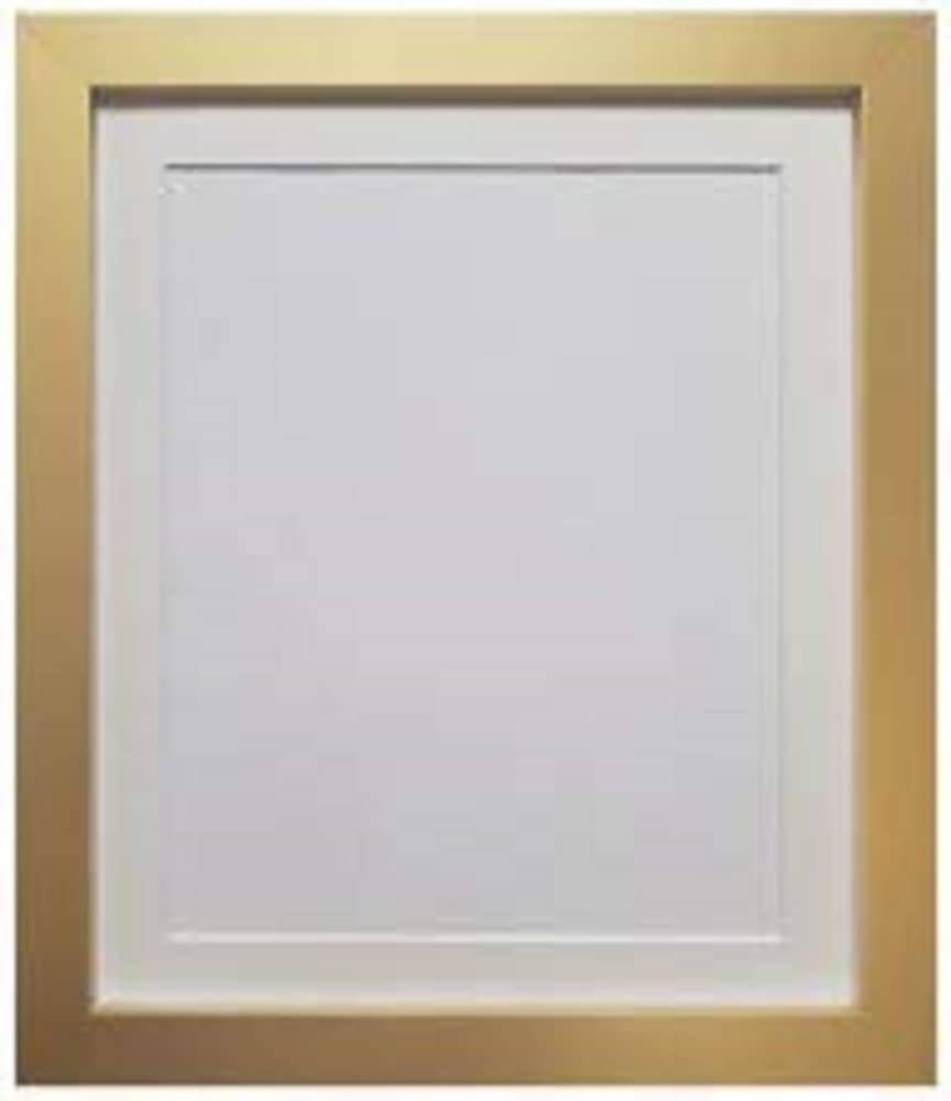 Frames By Post Gold Frame With Ivory Mount H7 Picture Photo And Poster Frame Plastic Glass Gold With Ivory Mount A1 Image Size A2